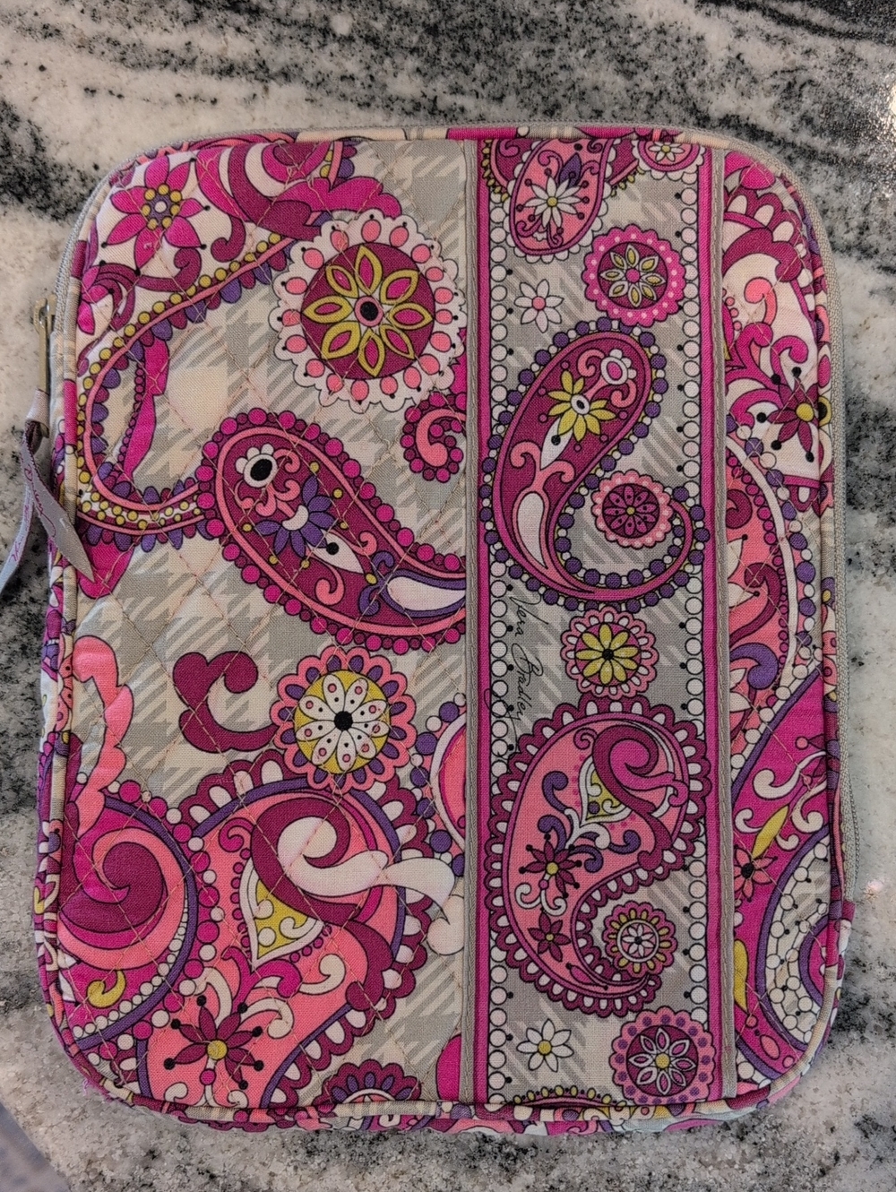 Vera Bradley Paisley Quilted iPad Tablet Laptop Sleeve Case